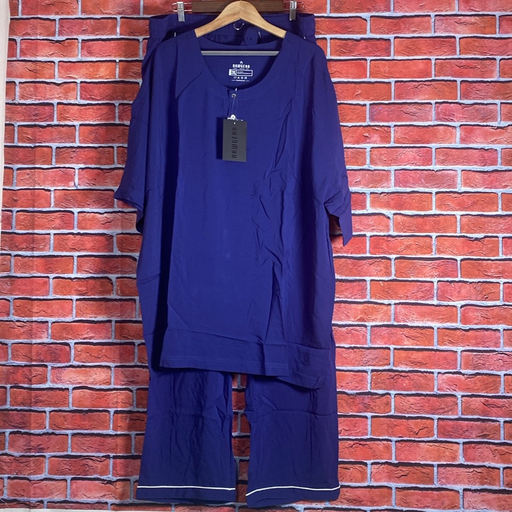 Rawgear 2 Piece 100% Rayon Pajama Set Size 2XL NWT‎
